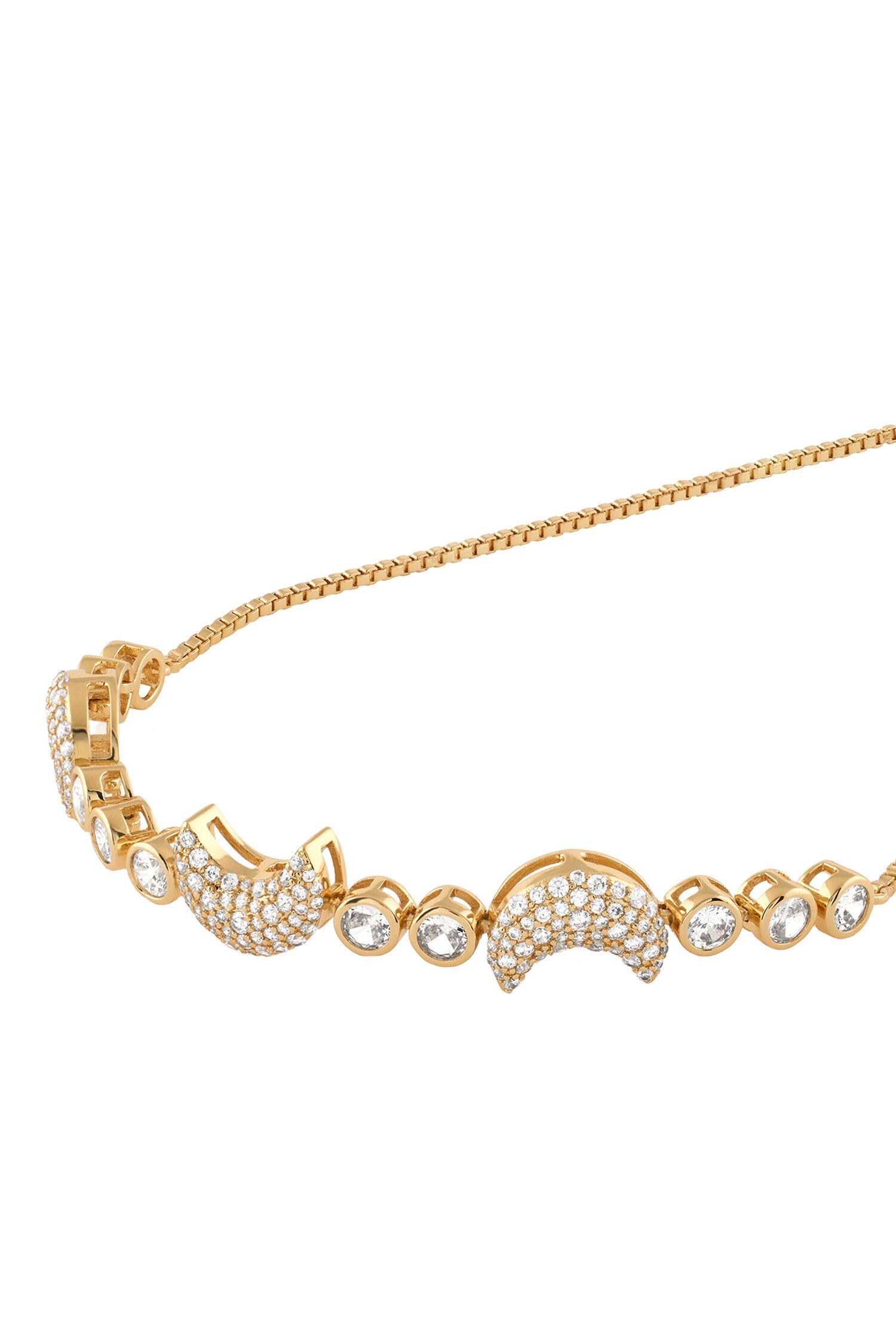 Crescent Moon Bolo Bracelet 