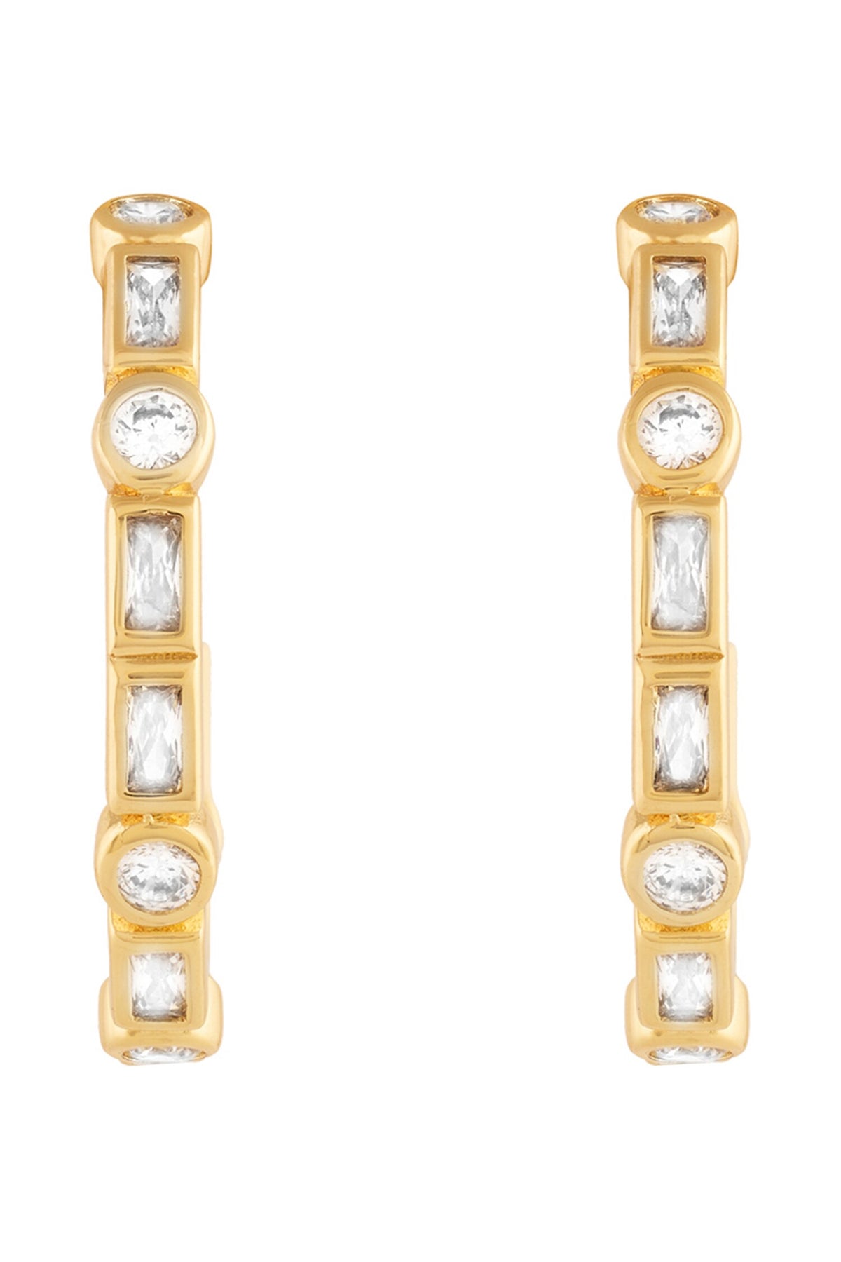 Summer Crystal Hoops 