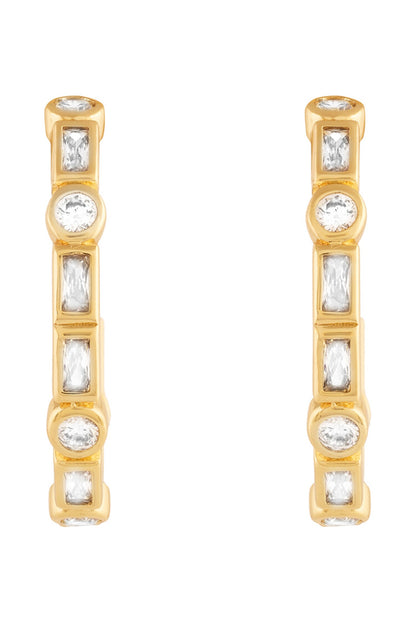 Summer Crystal Hoops 