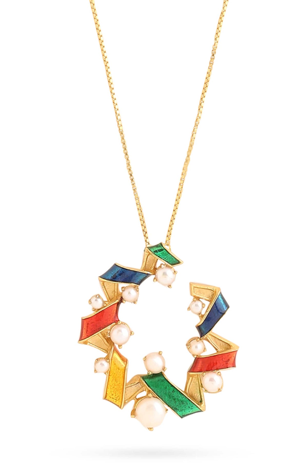 Contemporary Moissanite Pendant Necklace 