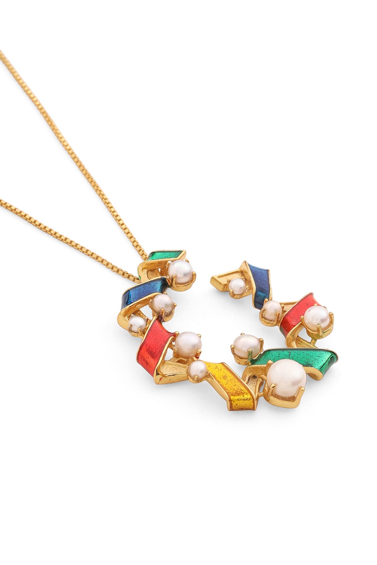 Contemporary Moissanite Pendant Necklace 