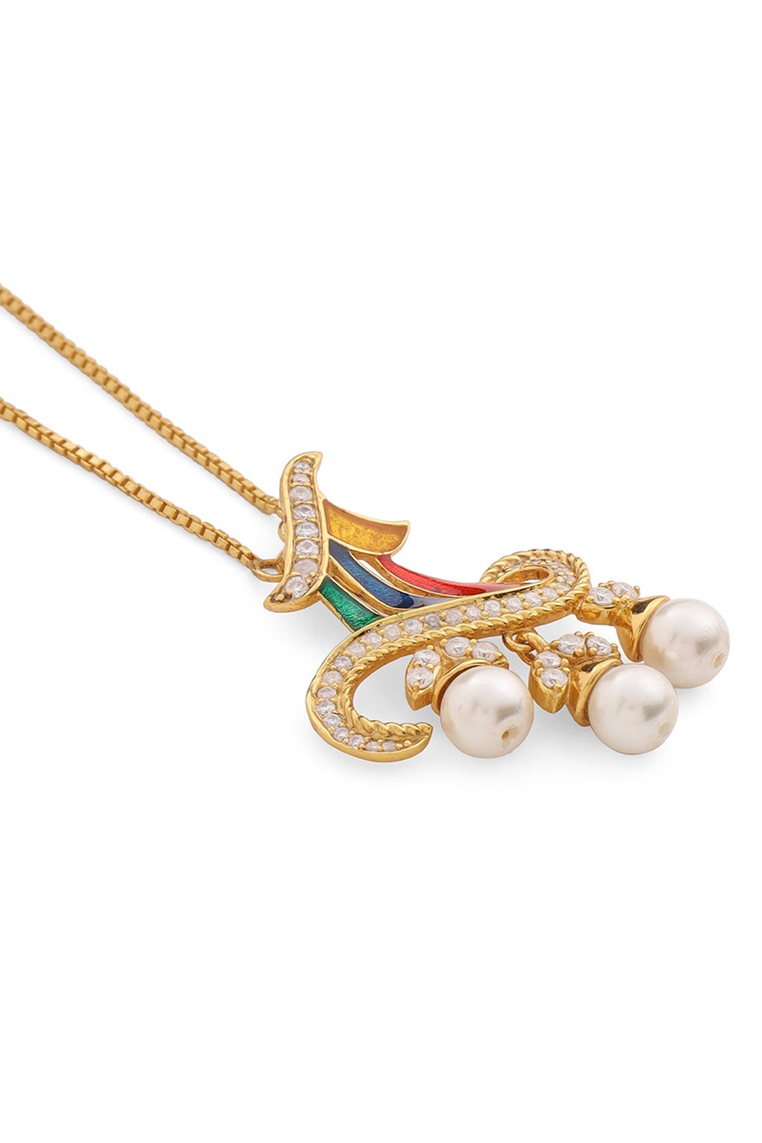 Contemporary Moissanite Pendant Necklace 