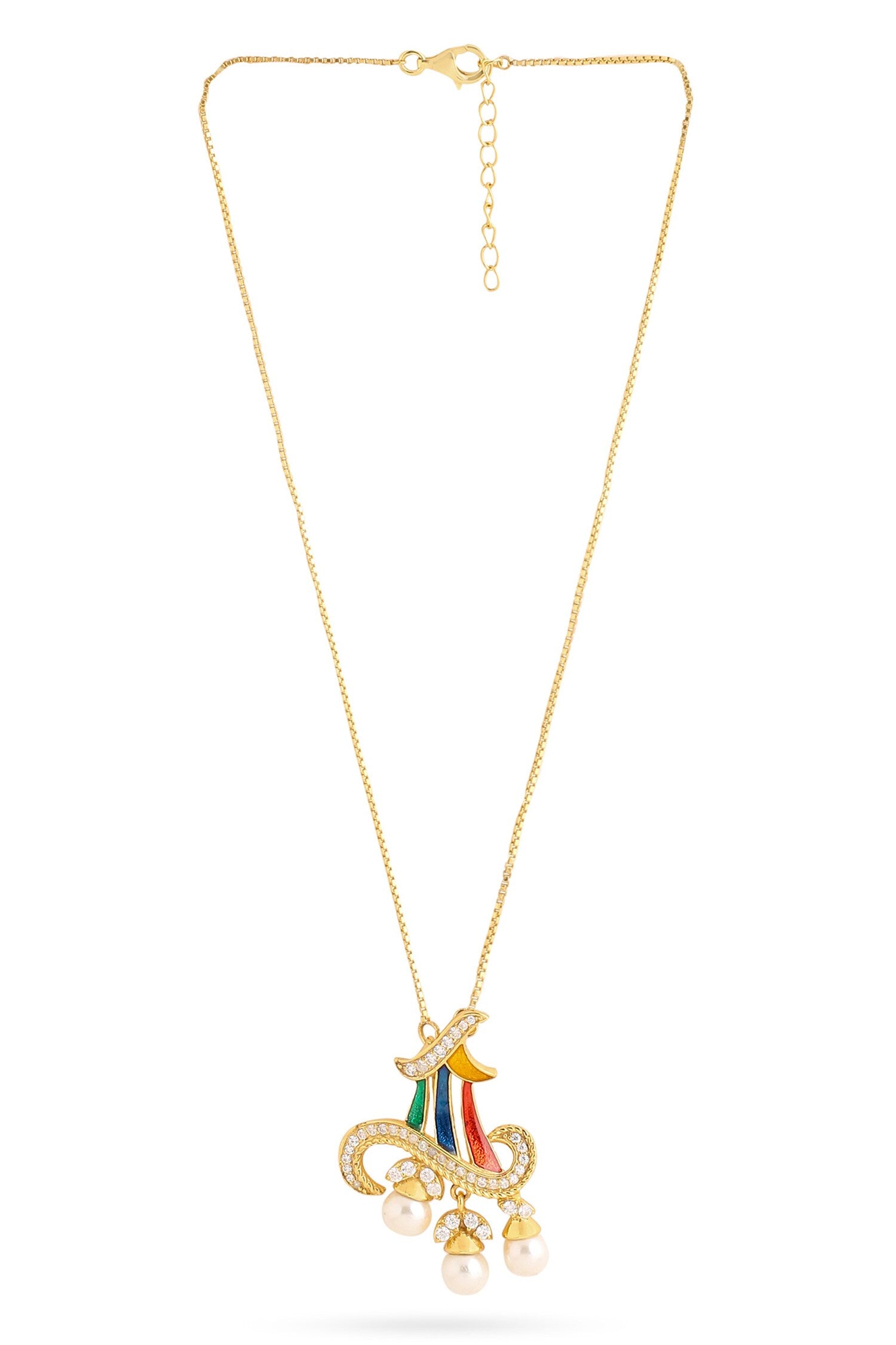 Contemporary Moissanite Pendant Necklace 