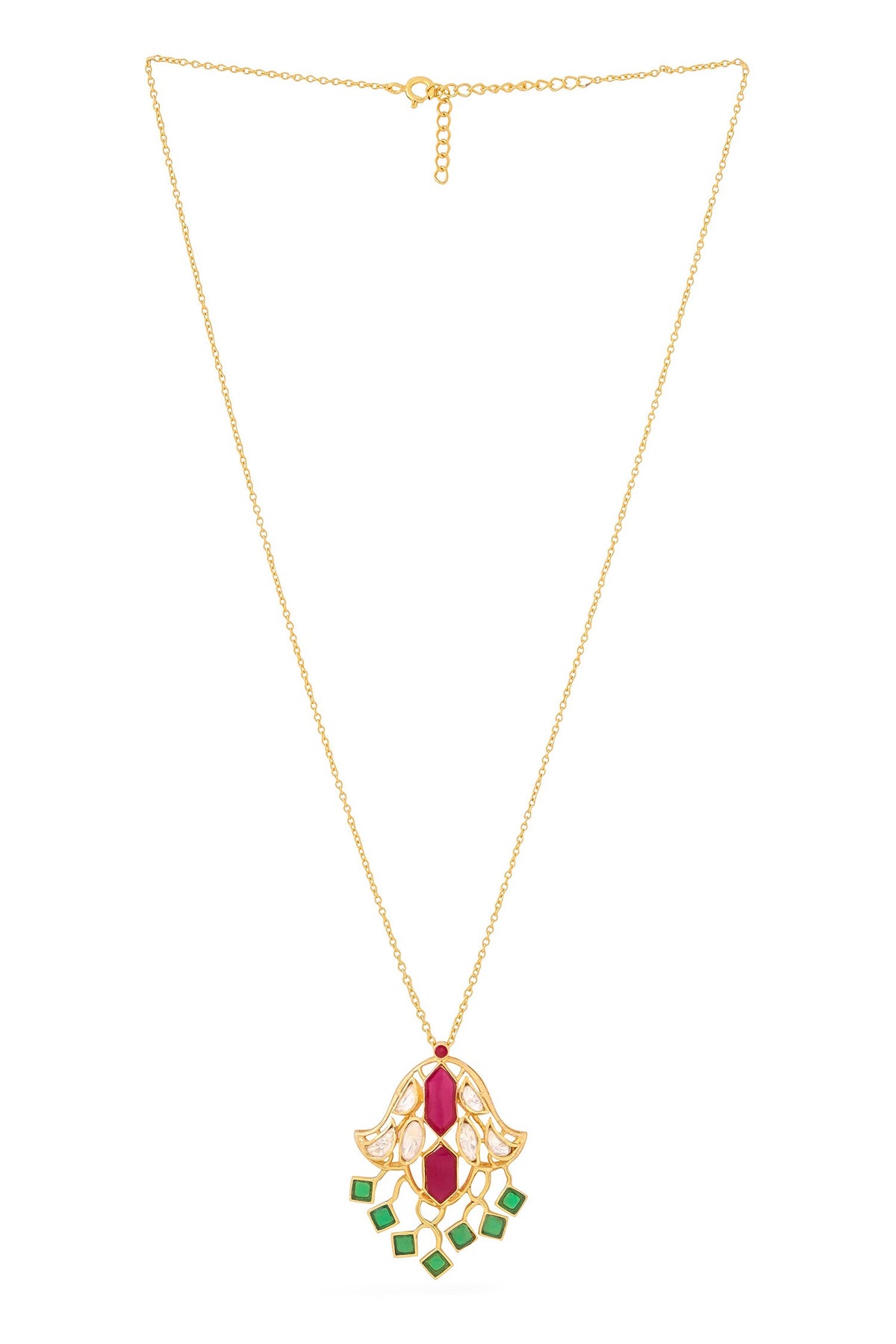 Designer Moissanite Pendant Necklace 