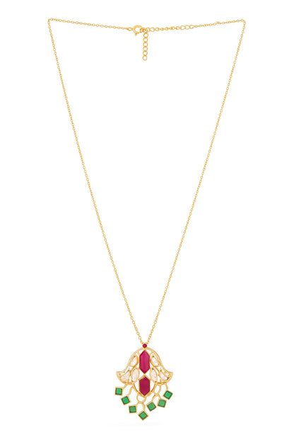 Designer Moissanite Pendant Necklace 