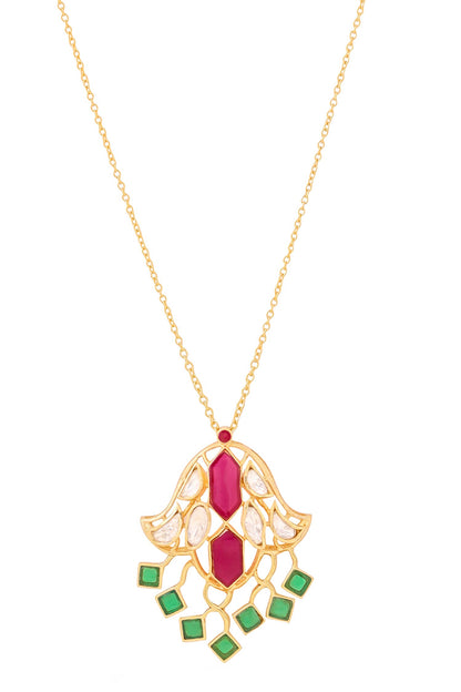 Designer Moissanite Pendant Necklace 