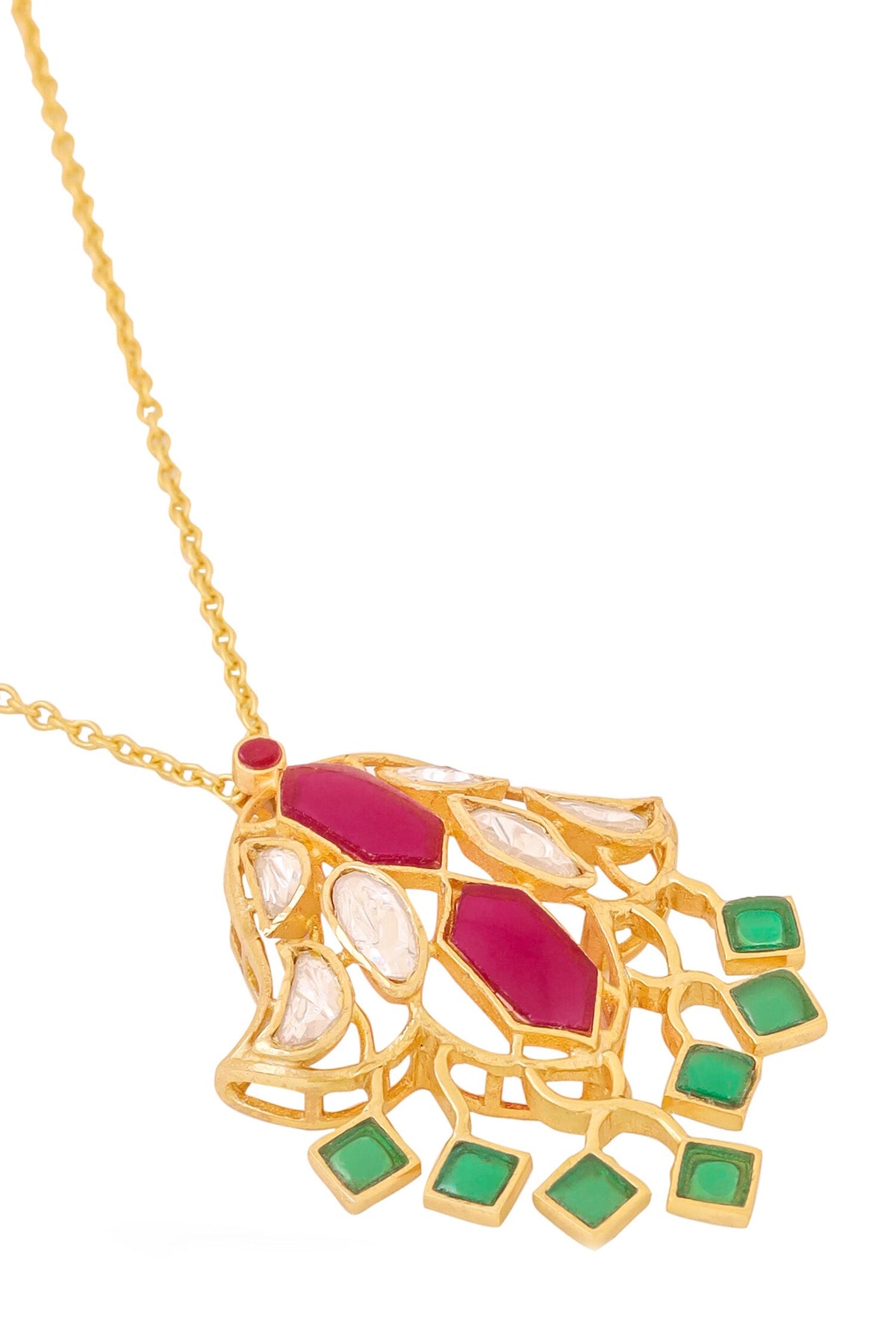Designer Moissanite Pendant Necklace 