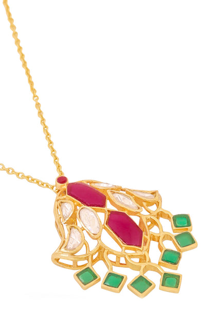 Designer Moissanite Pendant Necklace 