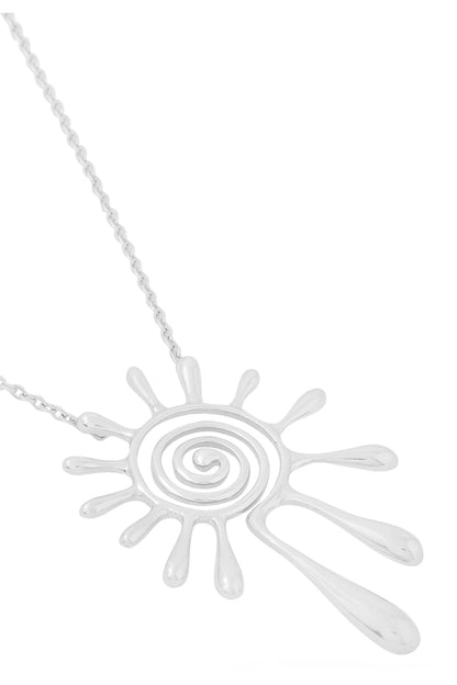 Contemporary Spiral Pendant Necklace 