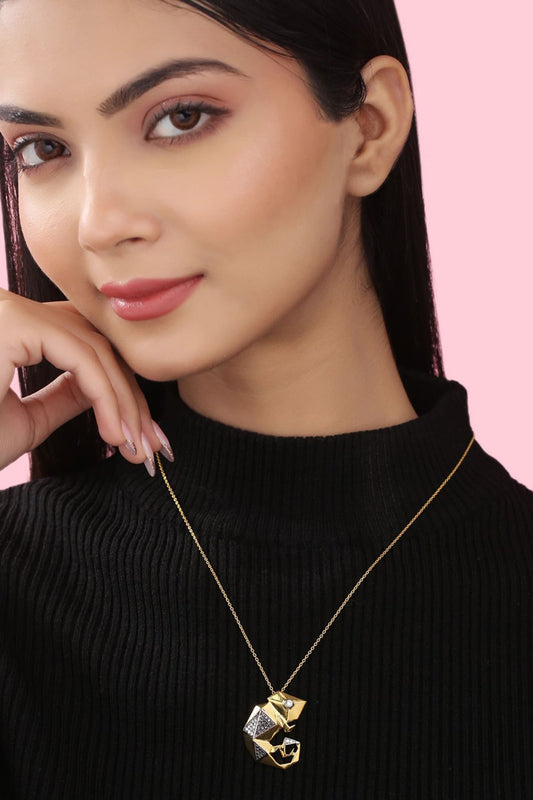 Contemporary Moissanite Pendant Necklace 