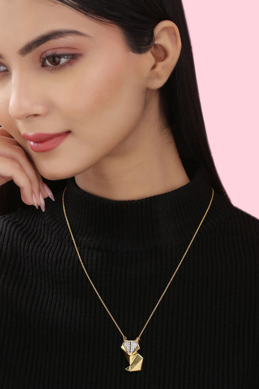 Contemporary Moissanite Pendant Necklace 