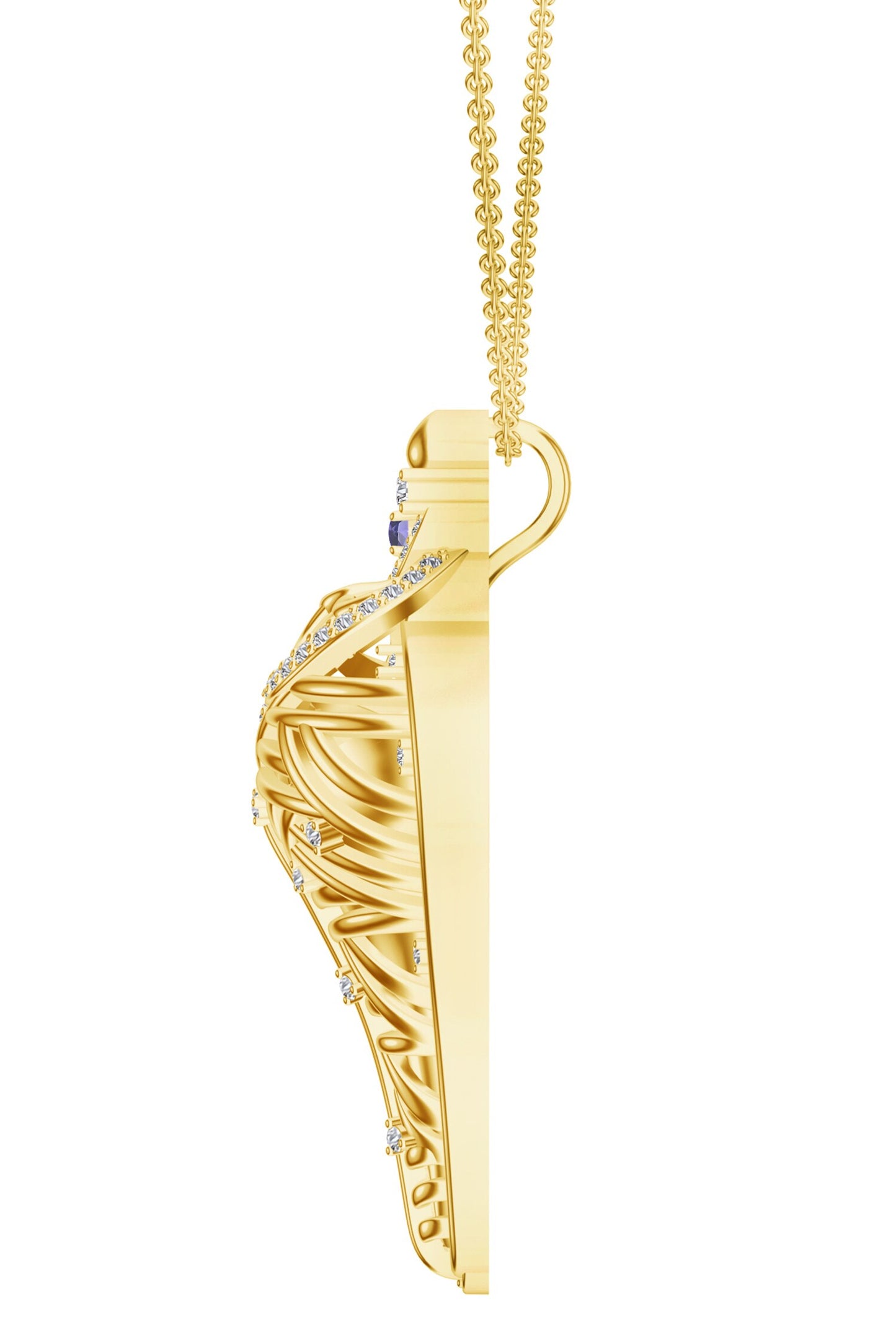 Designer Gold Pendant Necklace 