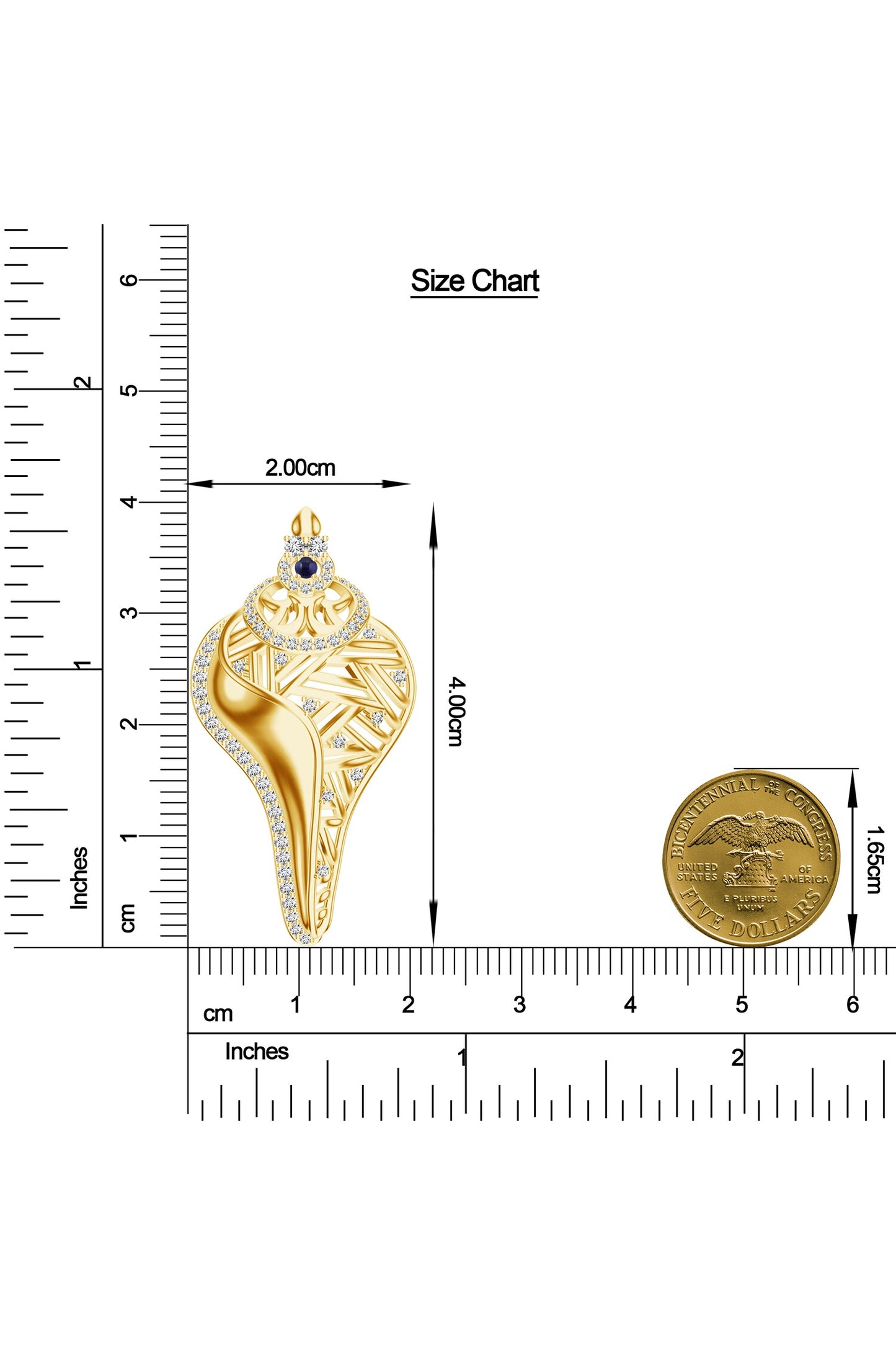 Designer Gold Pendant Necklace 