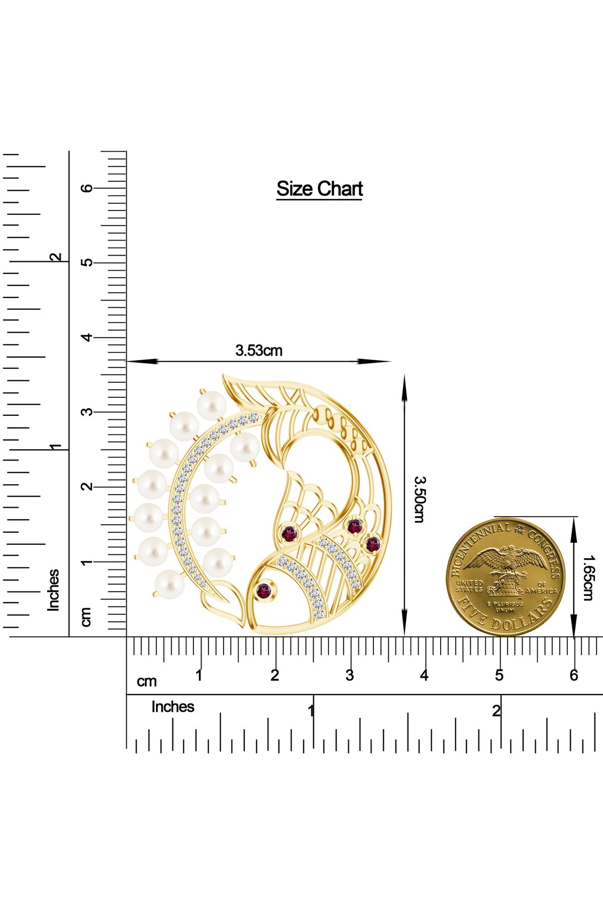 Contemporary Gold Pendant Necklace 