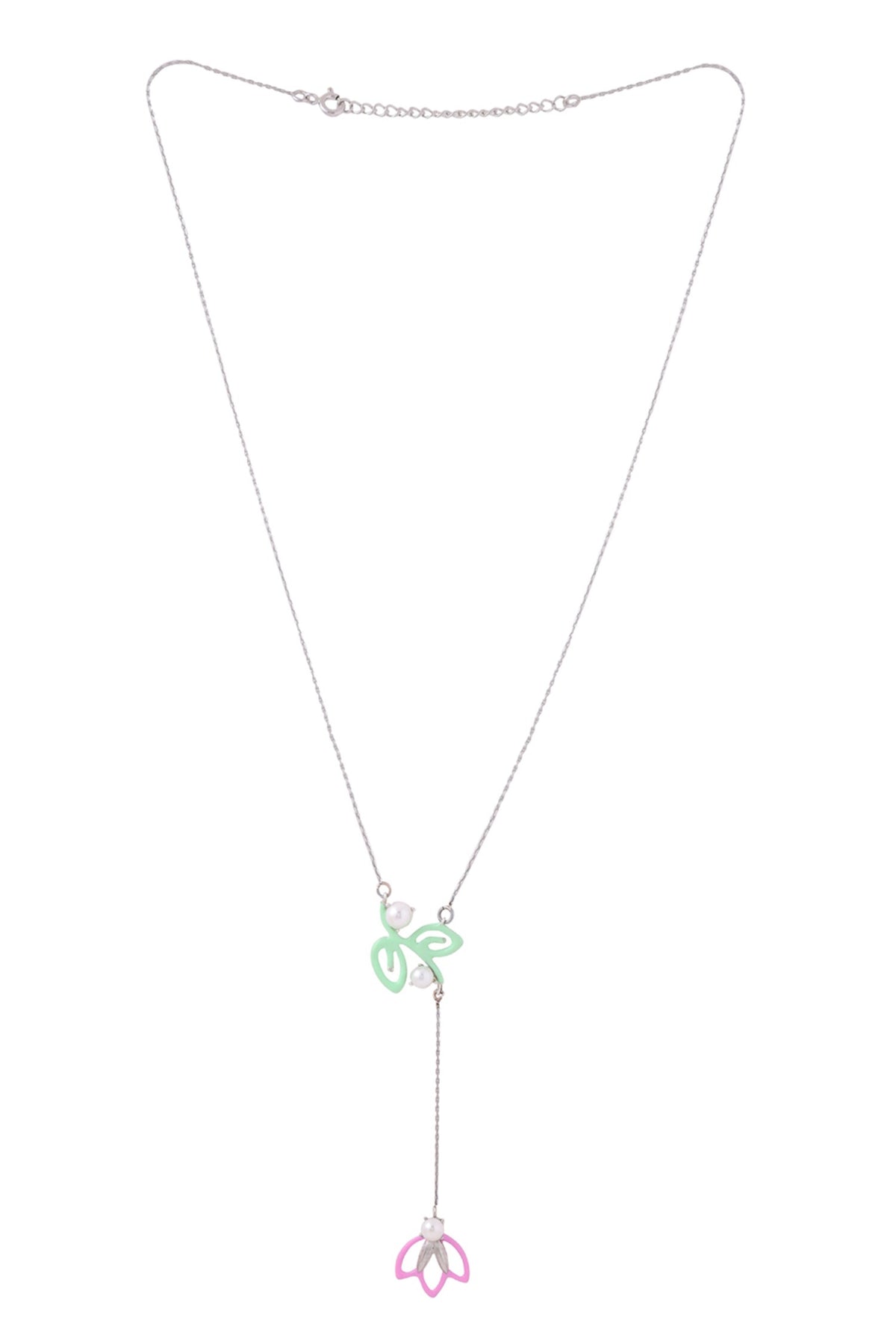 Contemporary Pendant Necklace With Pearls 