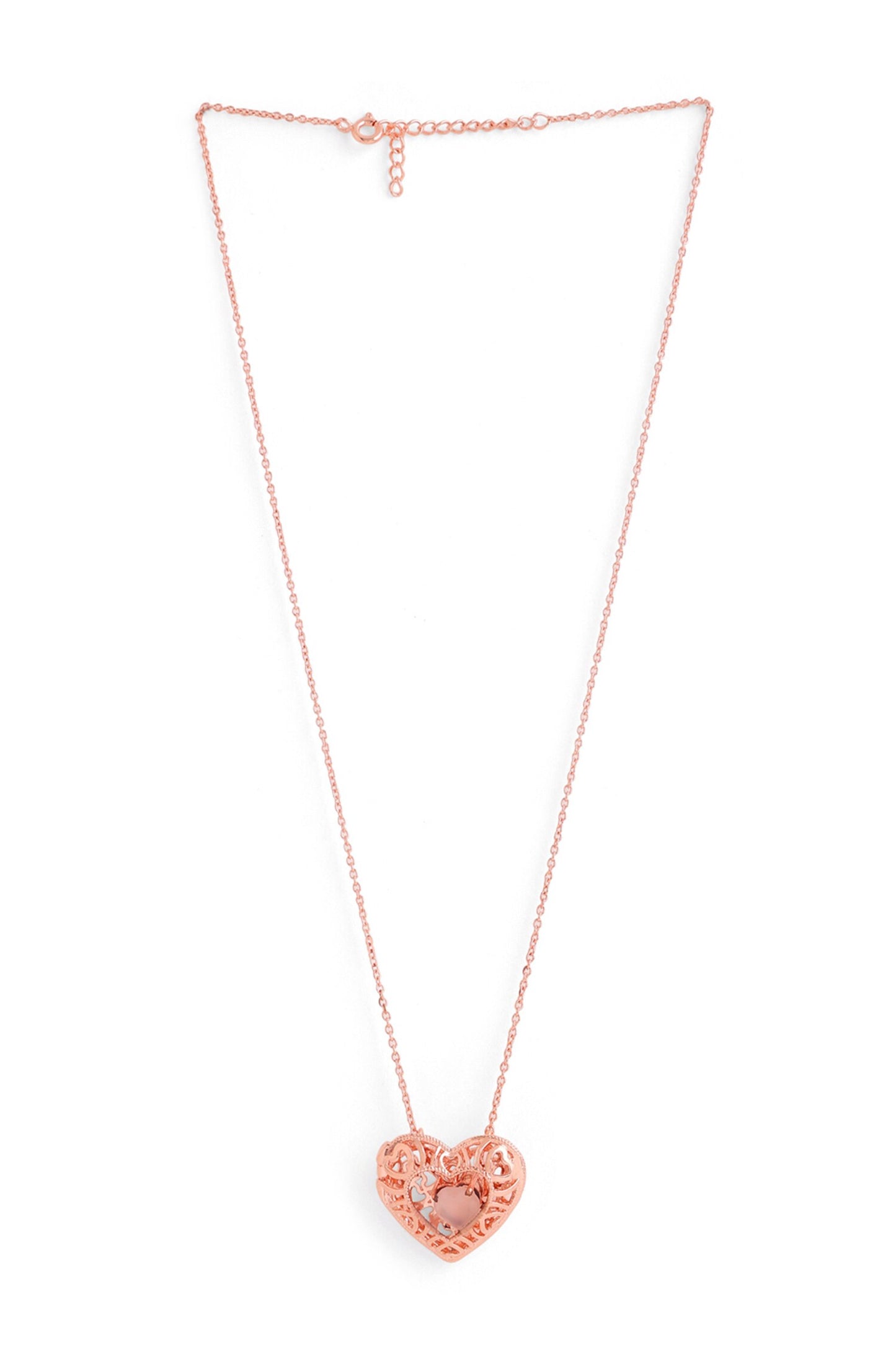 Heart Shaped Pendant Necklace 