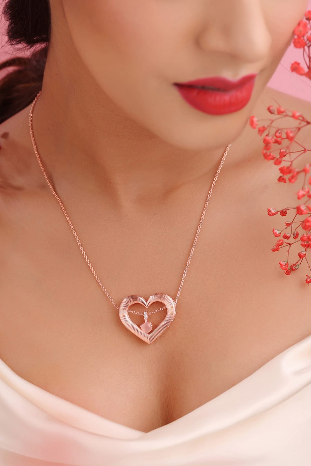 Designer Heart Pendant Necklace 
