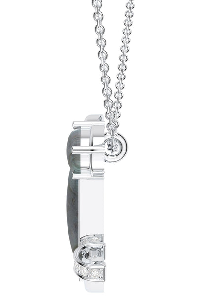 Contemporary Moissanite Pendant Necklace 