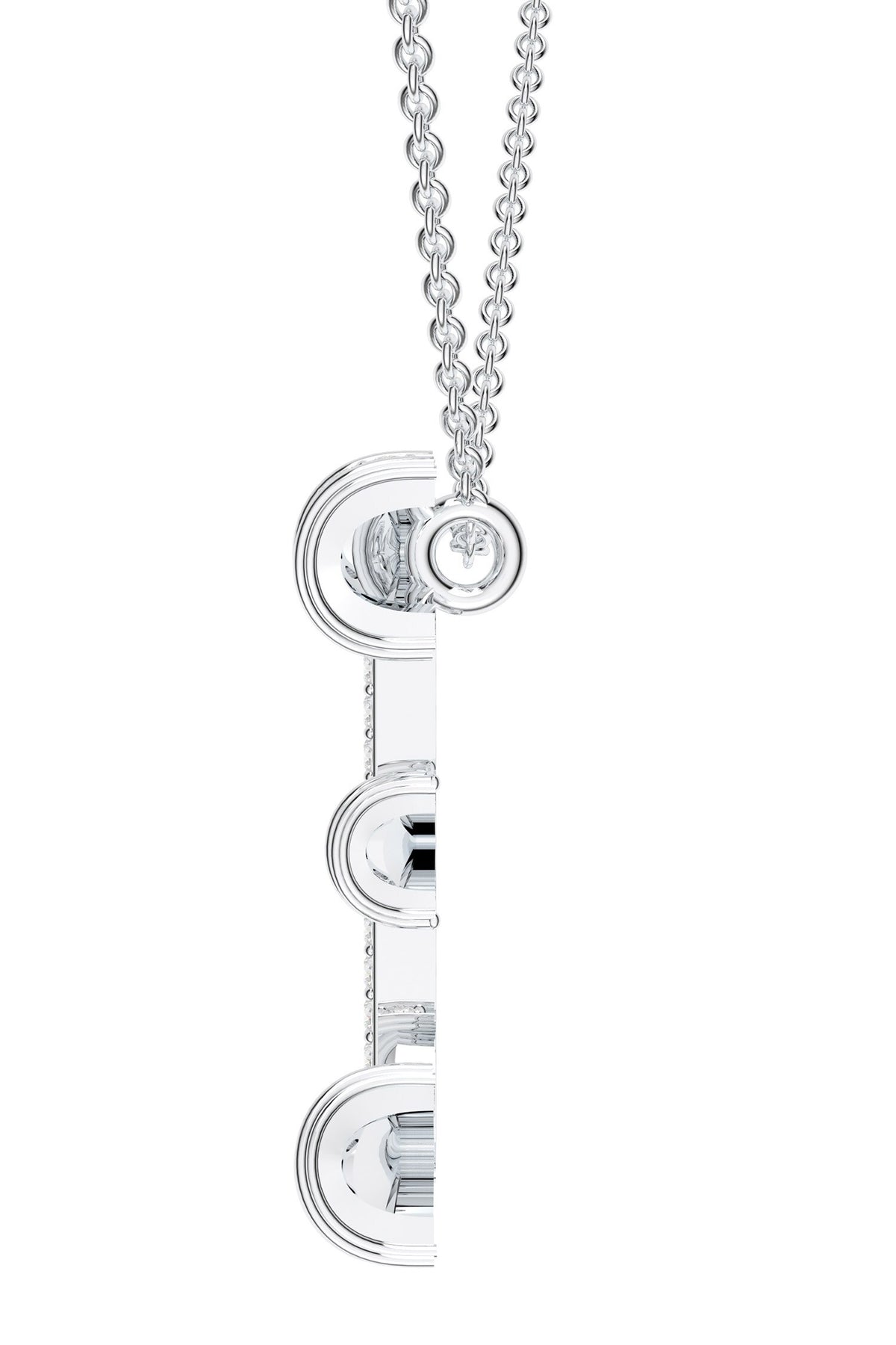 Contemporary Moissanite Pendant Necklace 