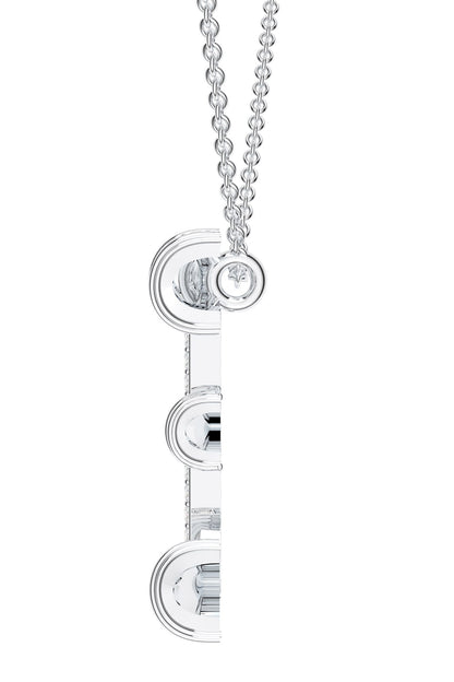 Contemporary Moissanite Pendant Necklace 