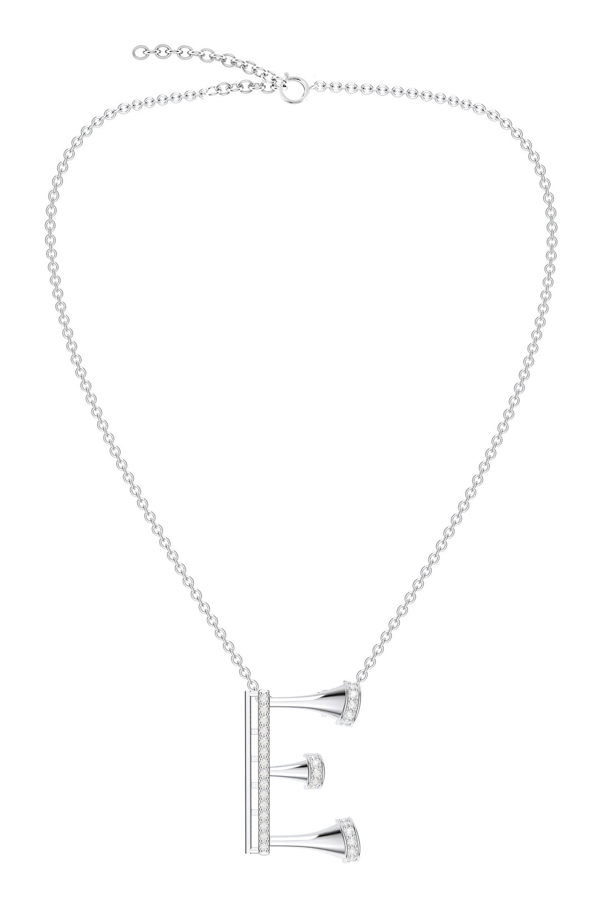 Contemporary Moissanite Pendant Necklace 