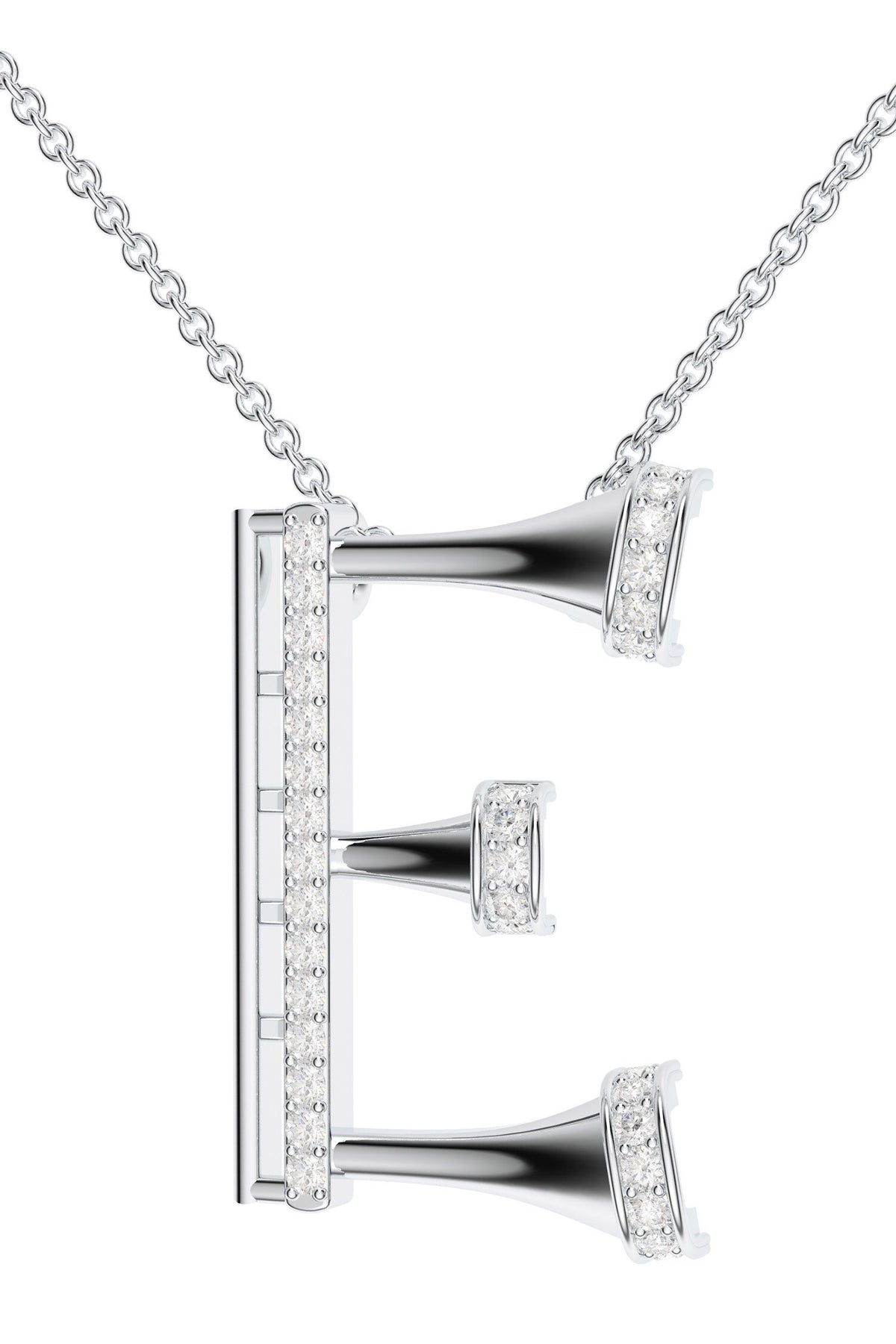 Contemporary Moissanite Pendant Necklace 