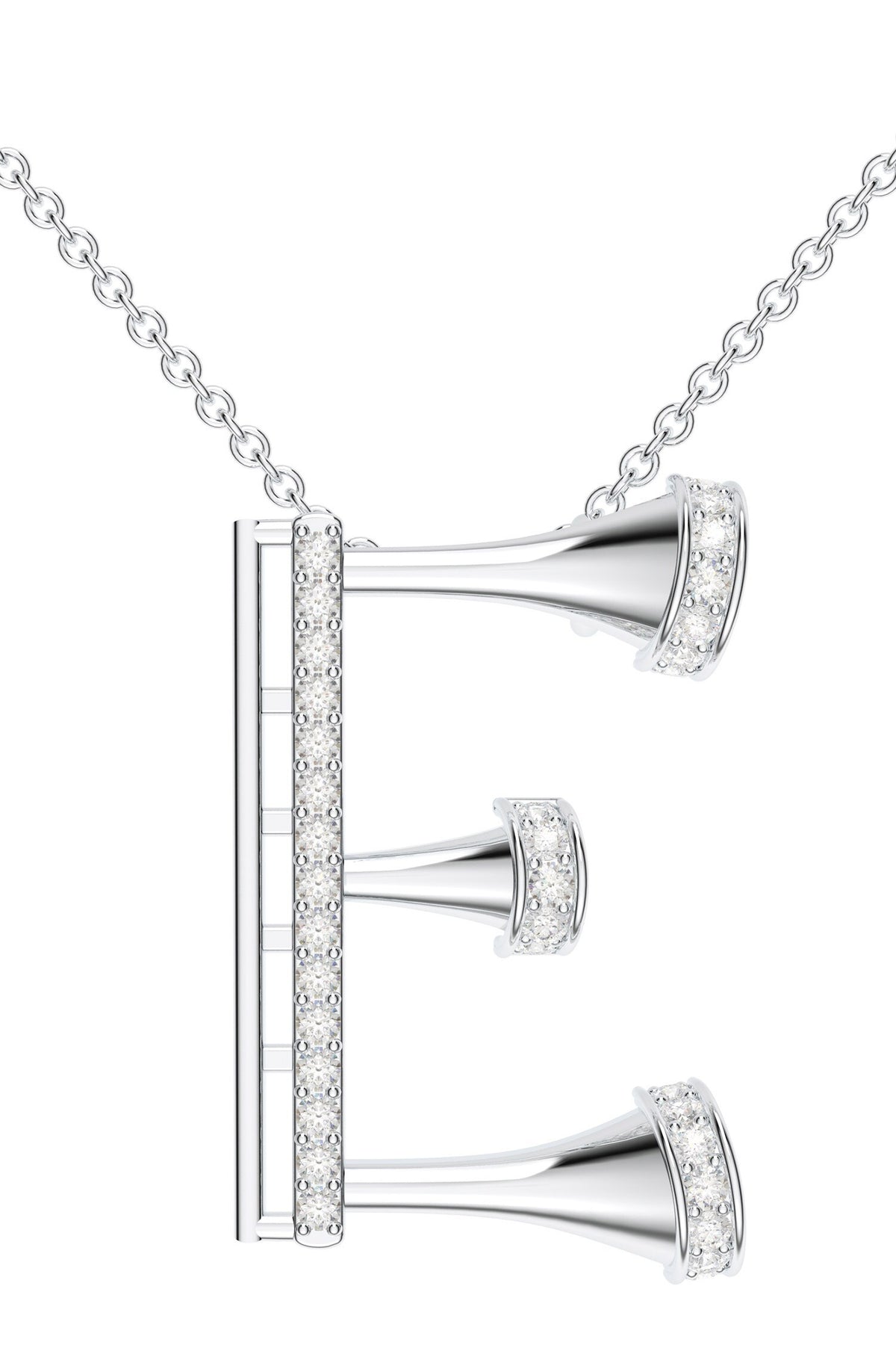 Contemporary Moissanite Pendant Necklace 