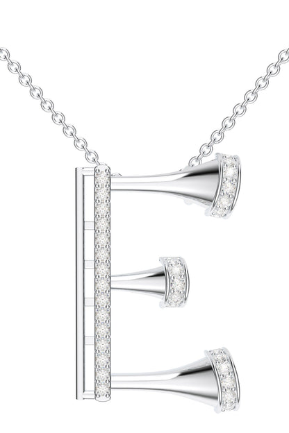 Contemporary Moissanite Pendant Necklace 