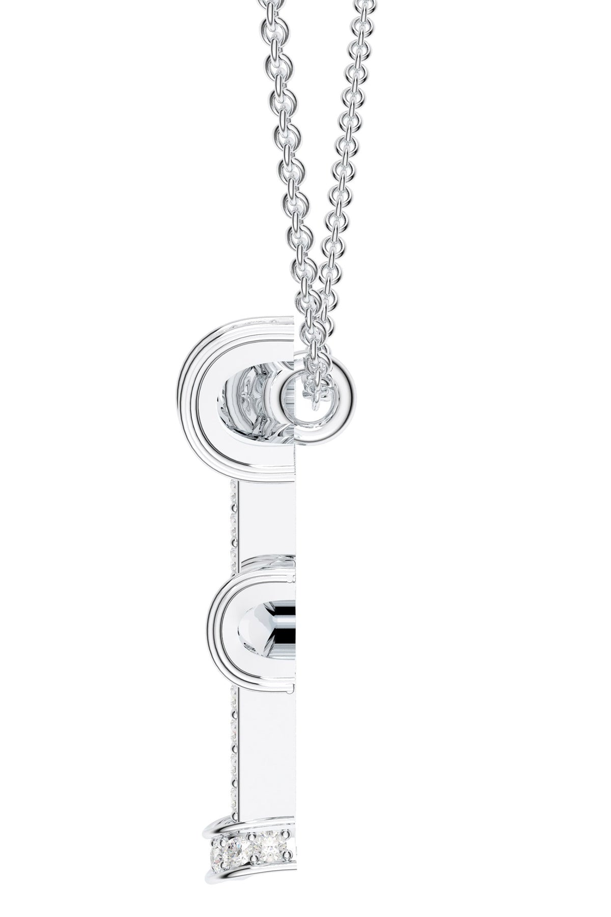 Moissanite Sterling Silver Pendant Necklace 