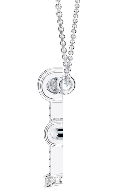 Moissanite Sterling Silver Pendant Necklace 