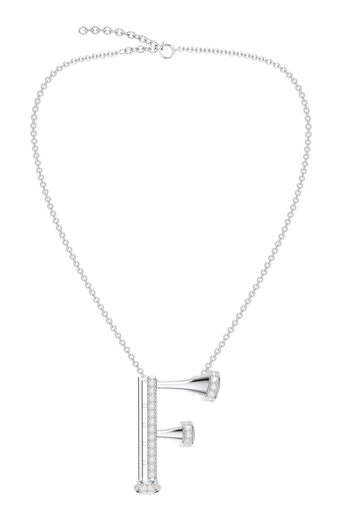 Moissanite Sterling Silver Pendant Necklace 