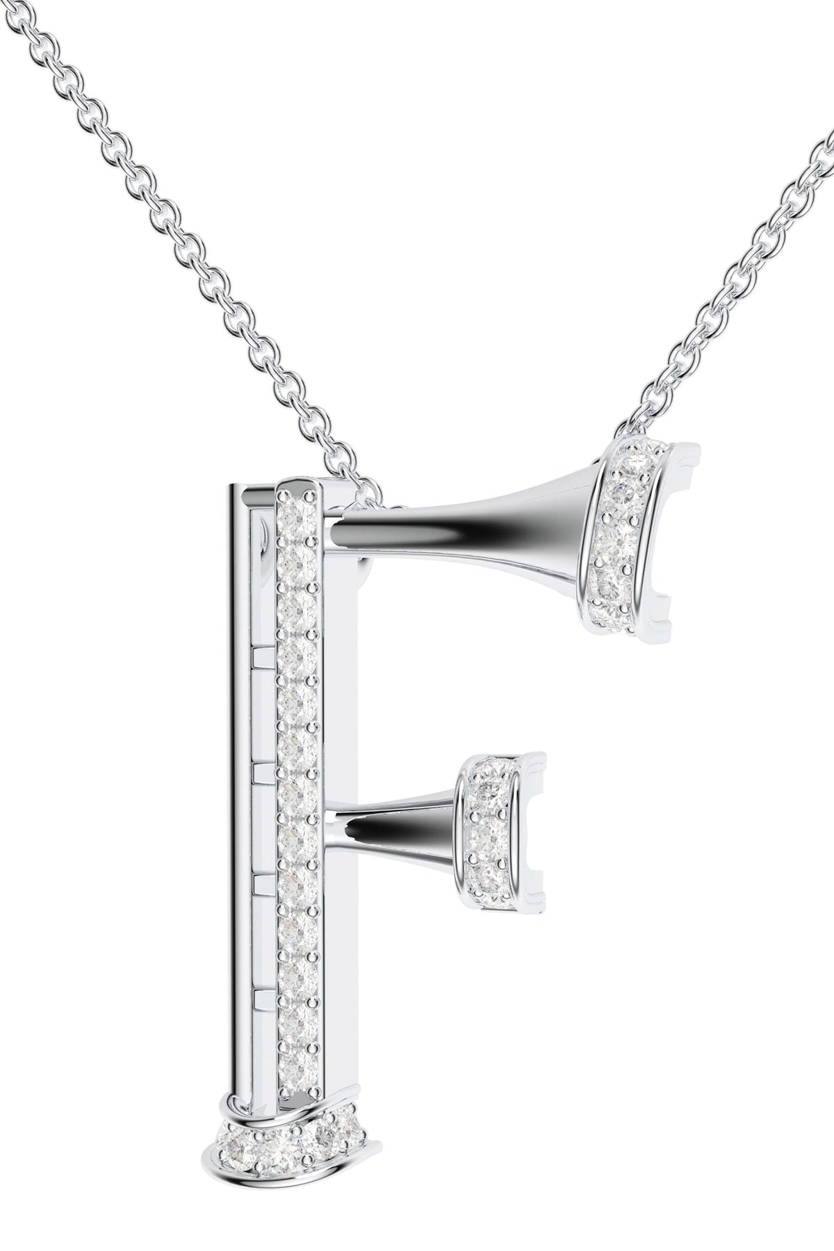 Moissanite Sterling Silver Pendant Necklace 