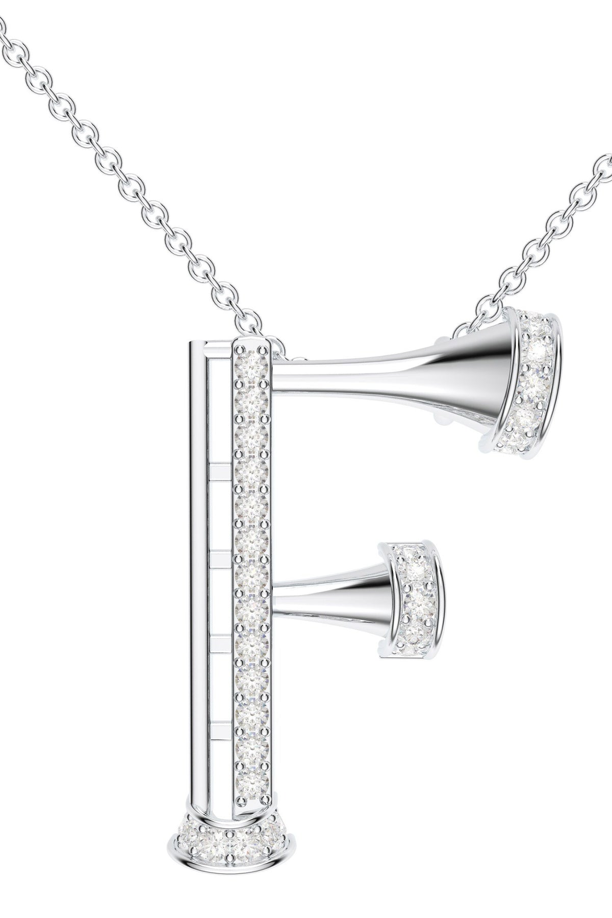 Moissanite Sterling Silver Pendant Necklace 