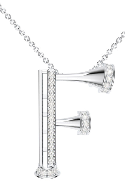 Moissanite Sterling Silver Pendant Necklace 
