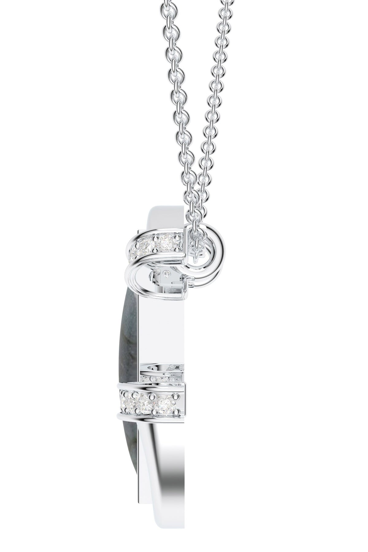Contemporary Moissanite Pendant Necklace 