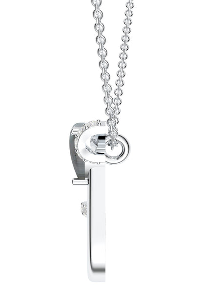 Contemporary Moissanite Pendant Necklace 