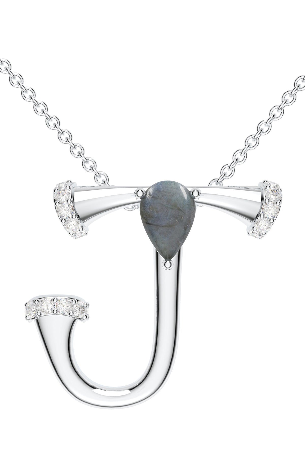 Contemporary Moissanite Pendant Necklace 