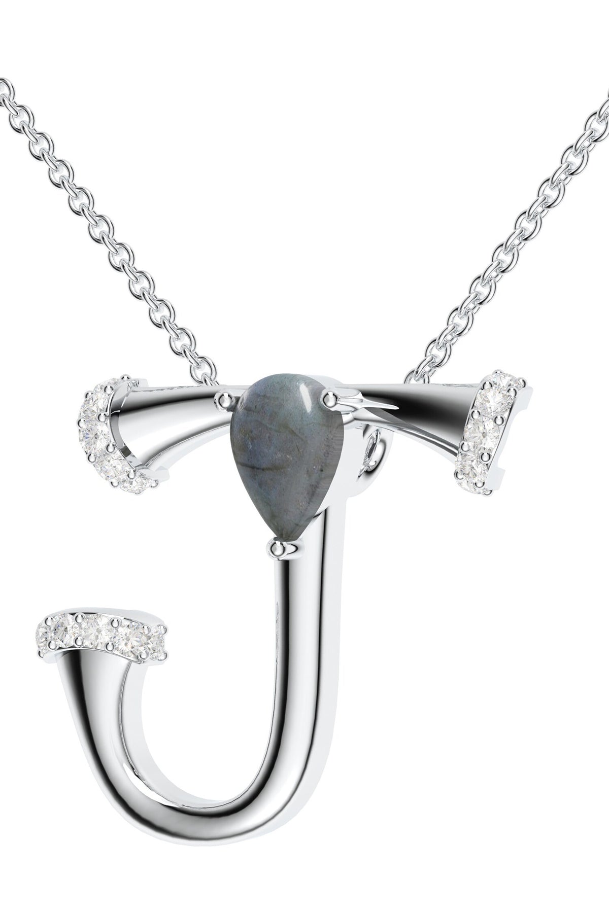 Contemporary Moissanite Pendant Necklace 