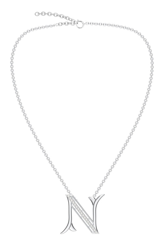 Moissanite Sterling Silver Pendant Necklace 