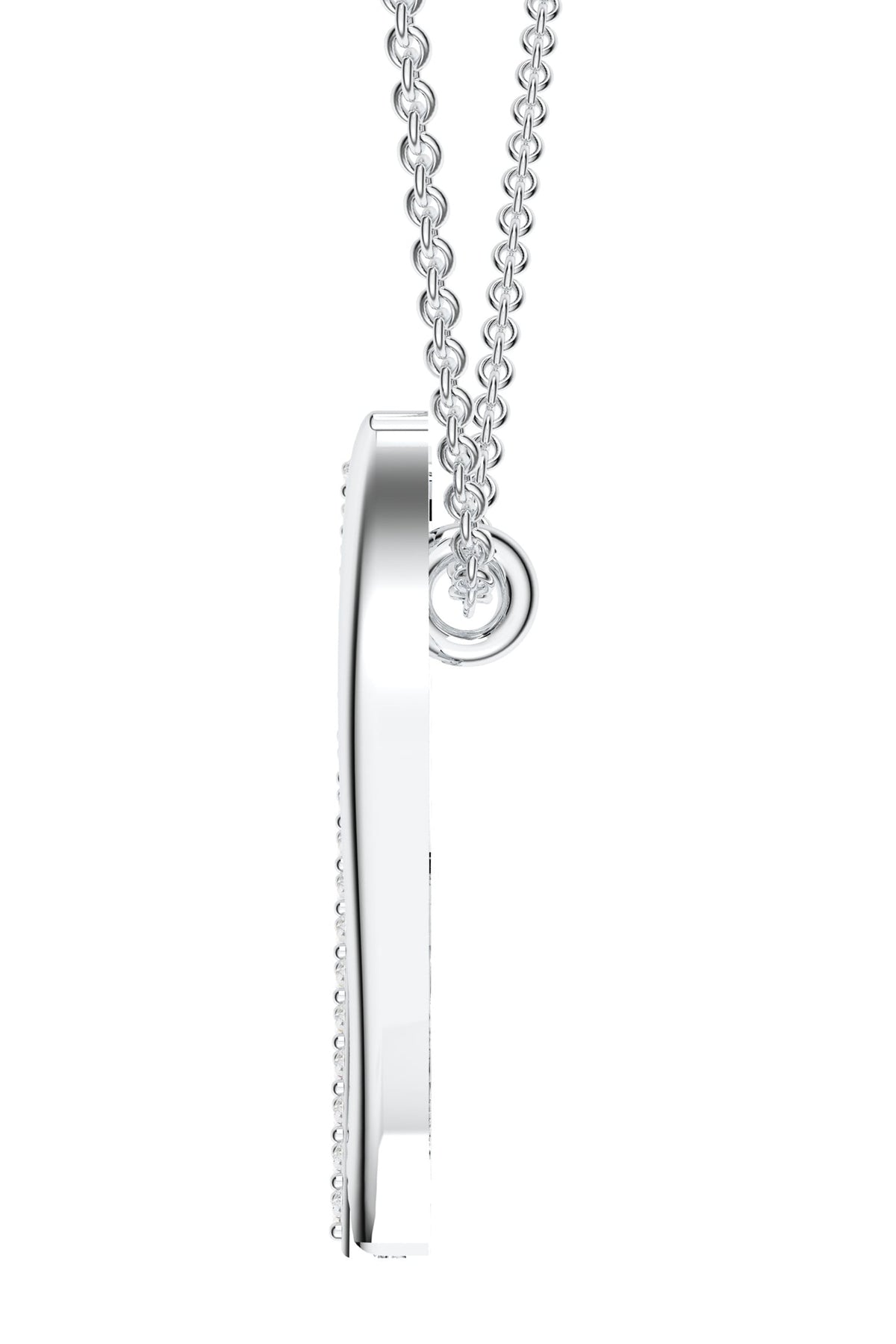 Moissanite Sterling Silver Pendant Necklace 