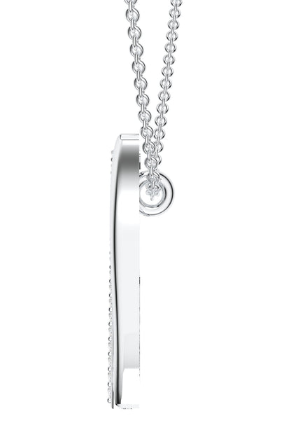 Moissanite Sterling Silver Pendant Necklace 