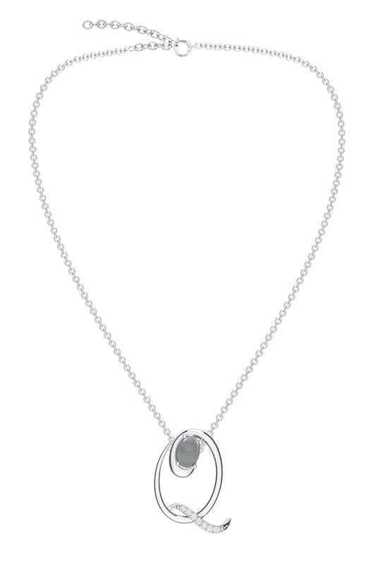Contemporary Moissanite Pendant Necklace 