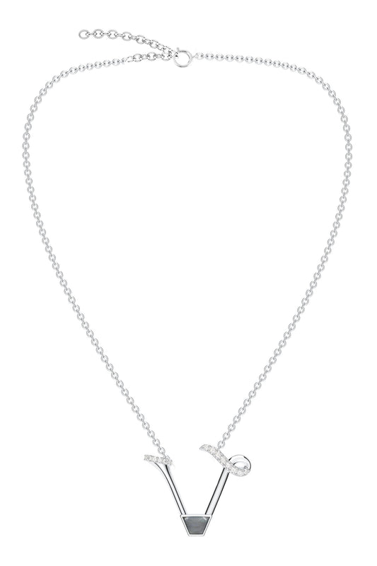 Contemporary Moissanite Pendant Necklace 