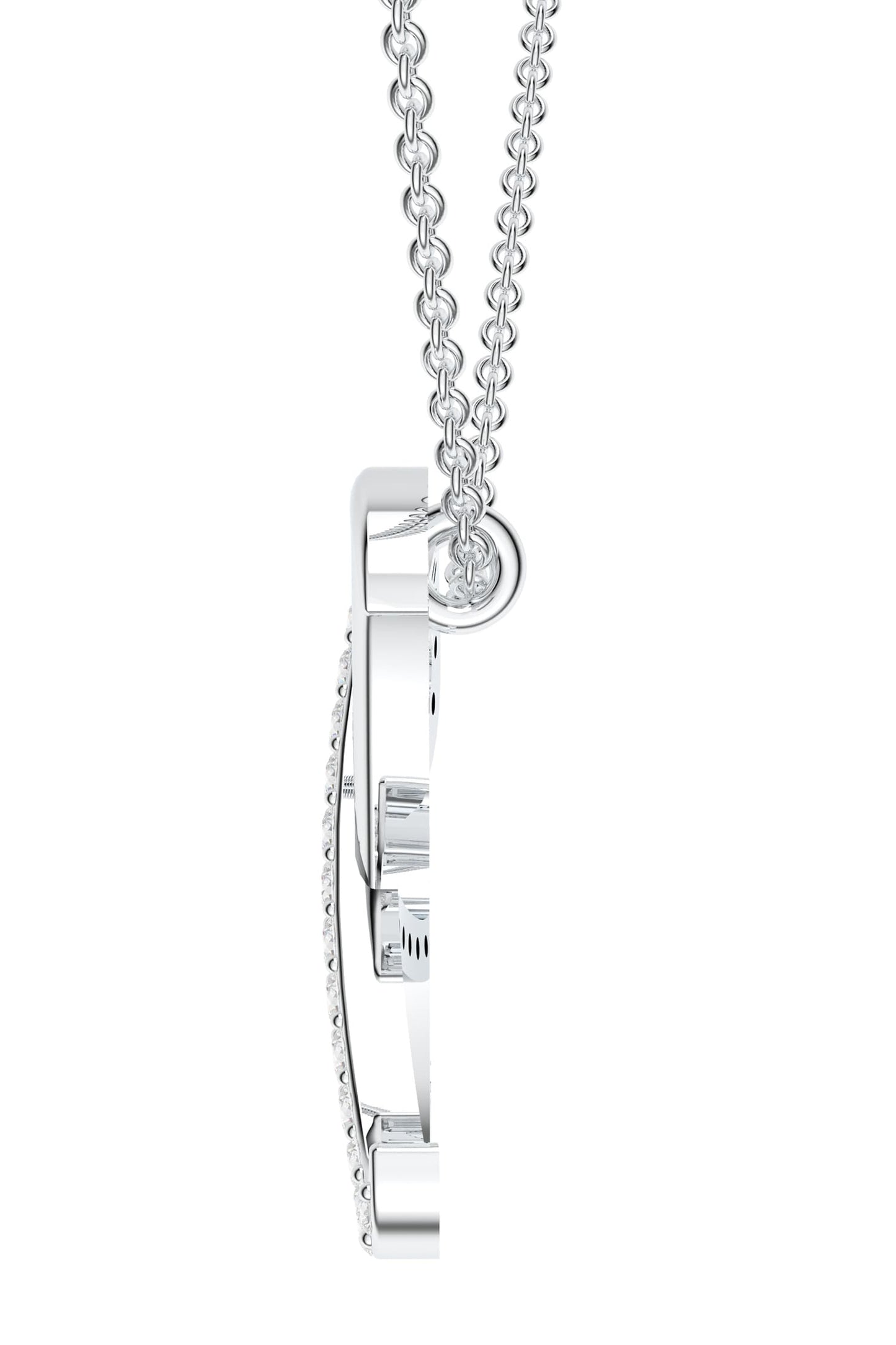 Moissanite Silver Pendant Necklace 
