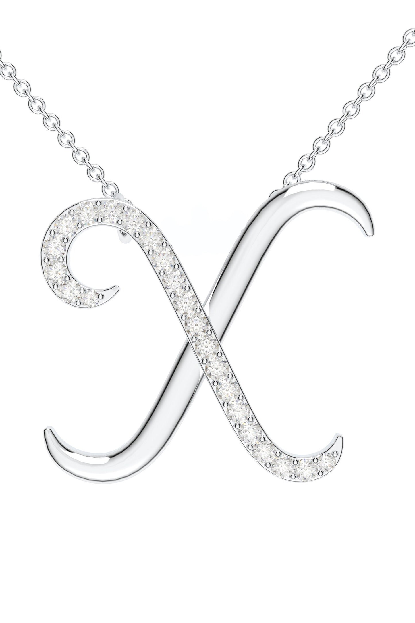 Moissanite Silver Pendant Necklace 