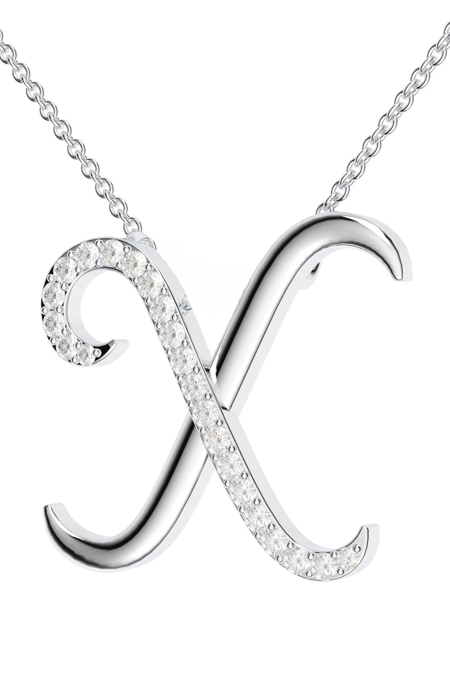 Moissanite Silver Pendant Necklace 
