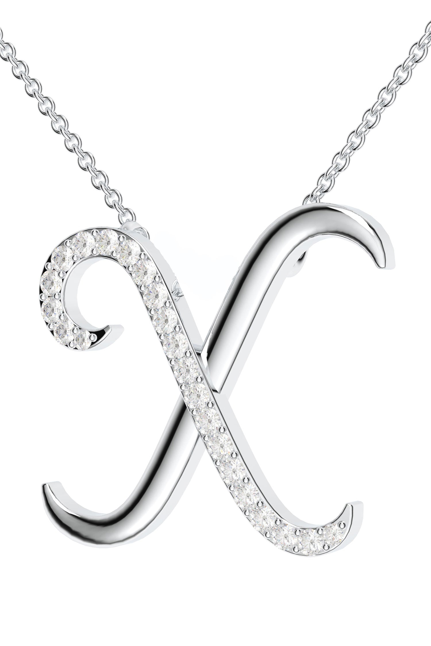 Moissanite Silver Pendant Necklace 