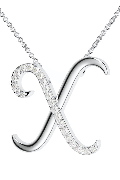 Moissanite Silver Pendant Necklace 