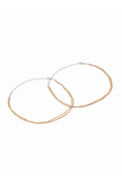 Sterling Silver Adjustable Anklets 