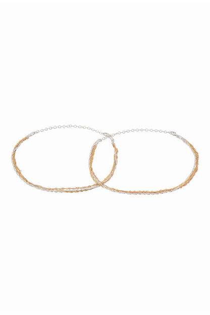 Sterling Silver Adjustable Anklets 
